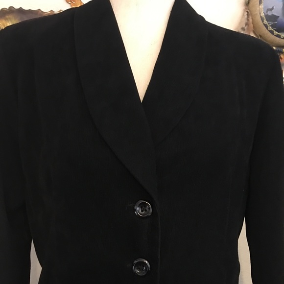 Vintage “I” Countess black textured career jacket - Picture 2 of 8